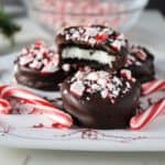 Dark Chocolate dipped Holiday Oreo Cookies