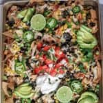 Green Chile Chicken Nachos