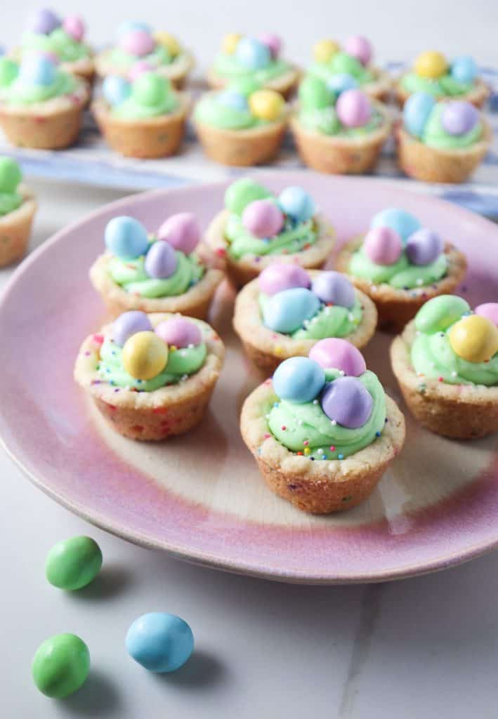 Easter Cookie Cups with Buttercream Frosting