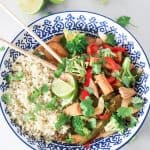 Red Curry Chicken with Cauliflower rice