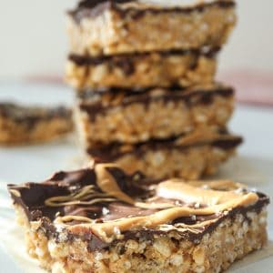 Chocolate Peanut Butter Rice Krispy Treats