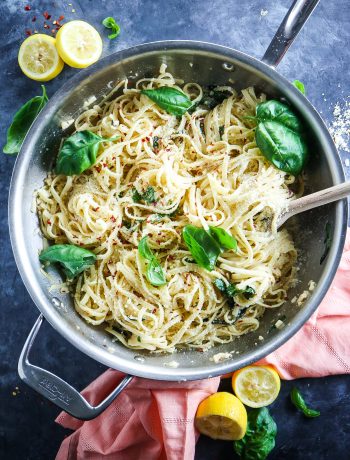 5 ingredient lemon linguine