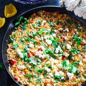 Hatch Green Chile Mexican Street Corn Dip