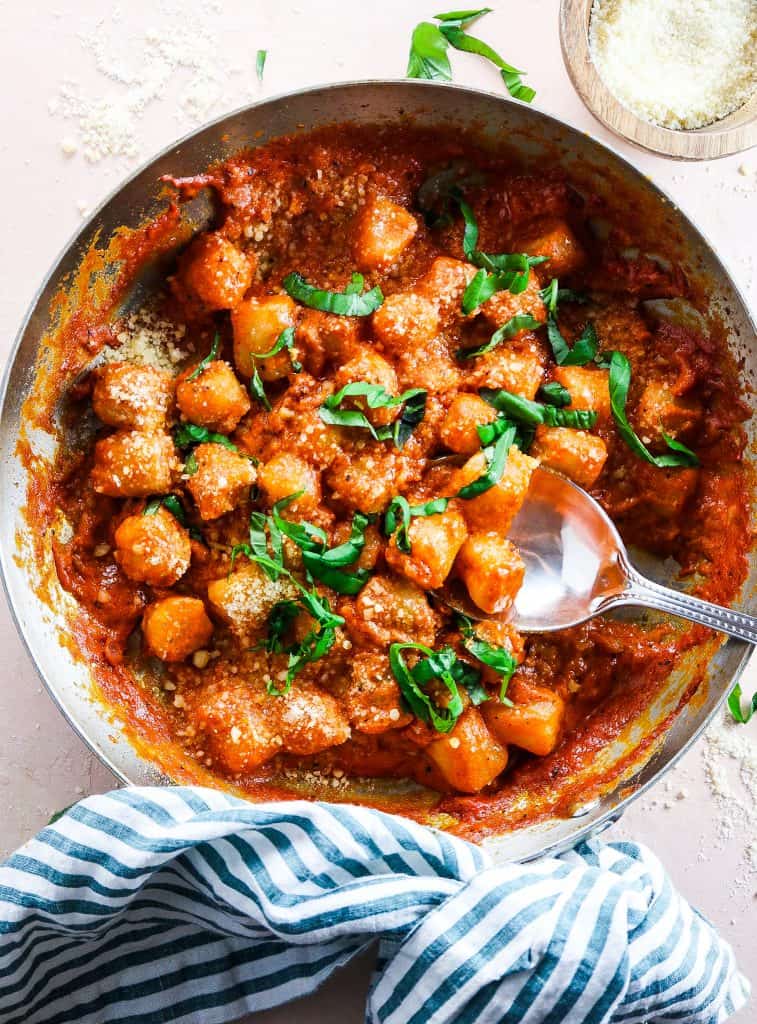 15 Minute Cauliflower Gnocchi Alla Vodka