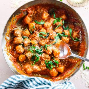15 Minute Cauliflower Gnocchi Alla Vodka