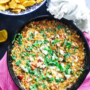 Hatch Green Chile Mexican Street Corn Dip