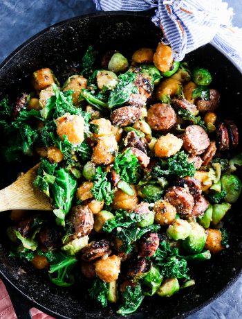 Trader Joe's Sweet Potato Gnocchi Skillet (Only 5 Ingredients!)