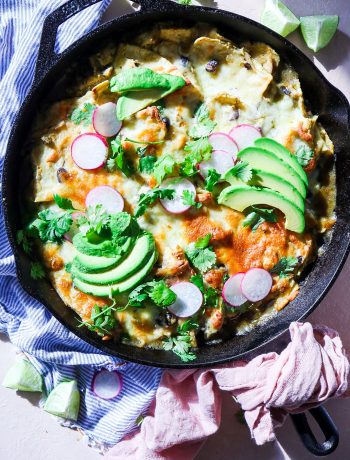 5 Ingredient Green Chile Chicken Enchilada Casserole