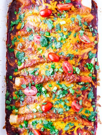 Easy Grain Free Veggie Enchiladas