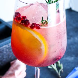 Orange Pomegranate Holiday Mocktail