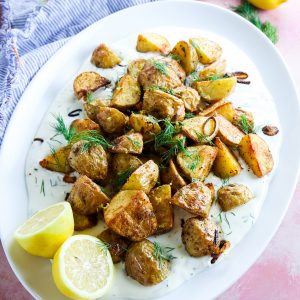 Roasted Potatoes with Lemon Dill Whipped Feta
