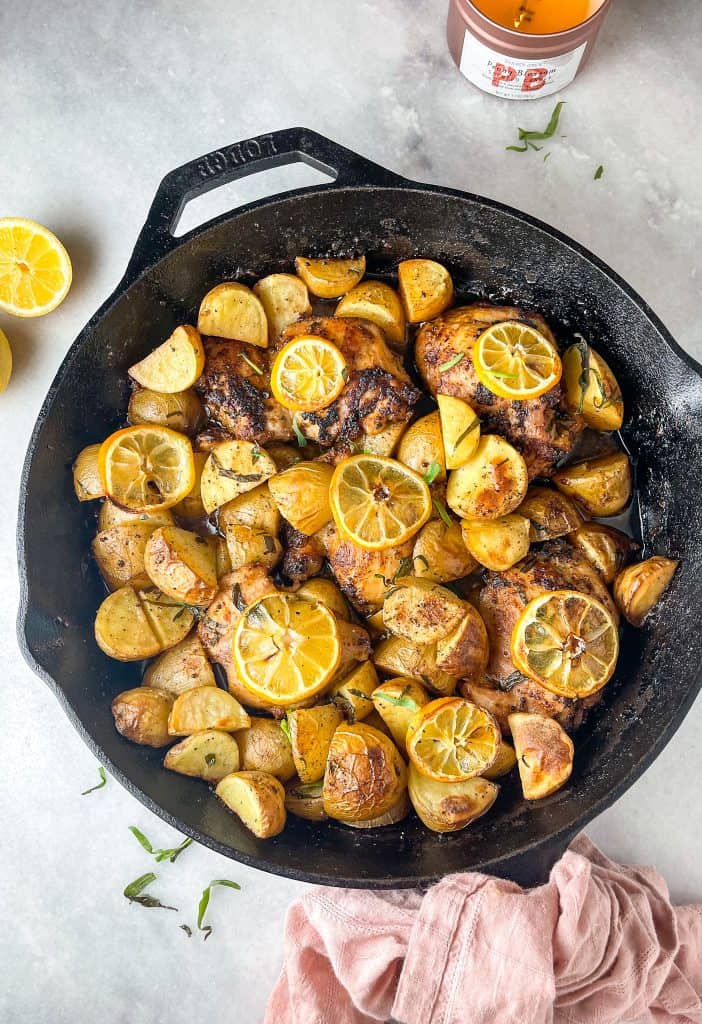 One Pan Dijon Chicken and Potatoes